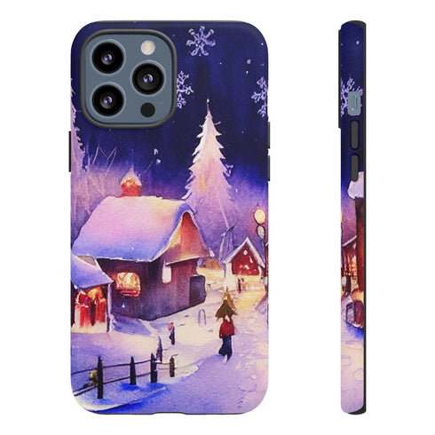 Christmas Homes in the Snow - Impact Resistant Phone Case iPhone 13 Pro Max Matte